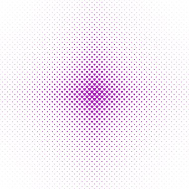 Yarı ton kalp arka plan deseni - mor kalpler vektör grafik tasarım