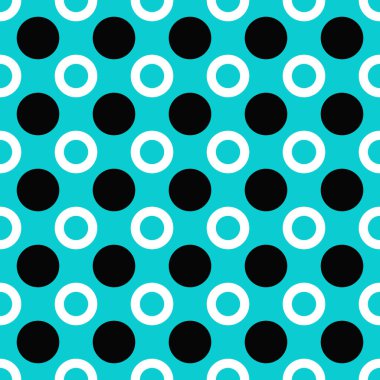 Kesintisiz Daire basit desen arka plan tasarım - vektör grafiği