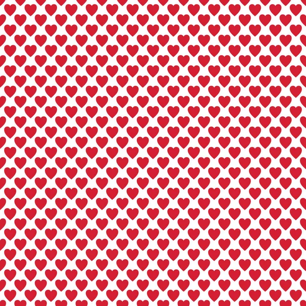 하트 배경 반복 패턴-벡터 발렌타인 디자인 — 스톡 벡터