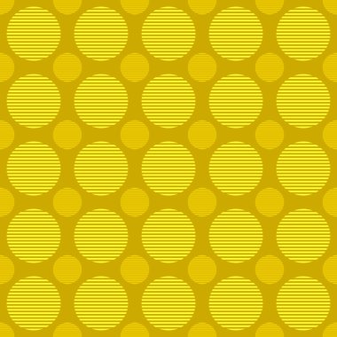 Sarı soyut daire desen arka plan - vektör çizim