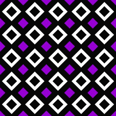 Kesintisiz geometrik kare desen arka plan - vektör grafiği