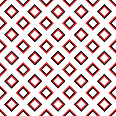Kesintisiz geometrik kare desen tasarım vektör grafiği renkli arka plan-