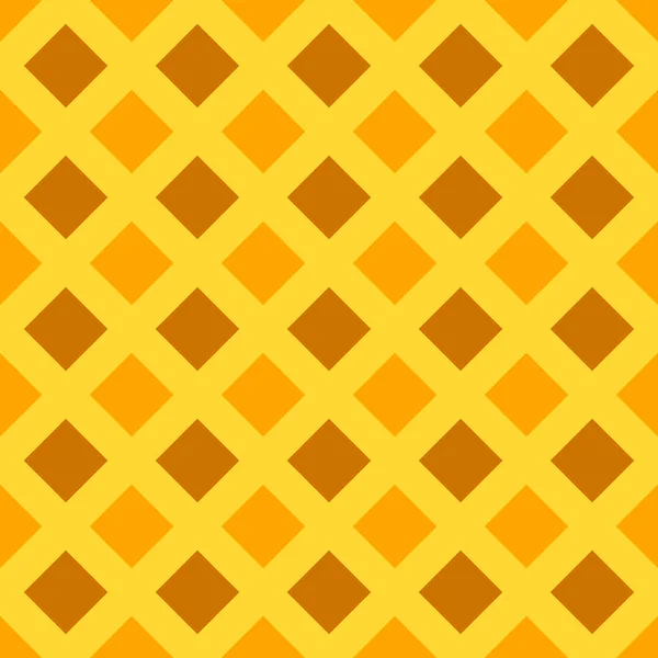 Sömlös abstrakt rutmönster bakgrund i orange toner — Stock vektor