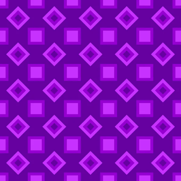 Nahtlose geometrische quadratische Muster Hintergrunddesign - Farbvektorillustration — Stockvektor