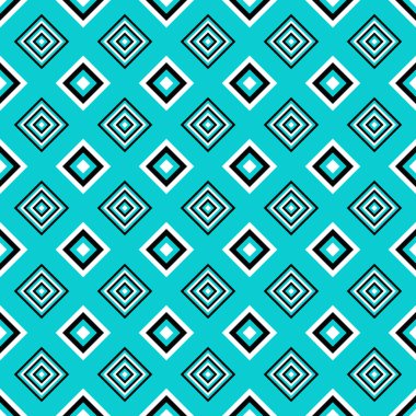 Geometrik yinelenen desen - vektör kare tasarım arka plan
