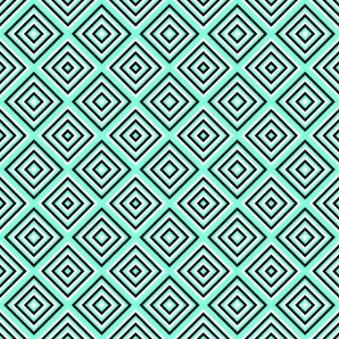 Dikişsiz soyut kare desen arka plan - vektör çizim