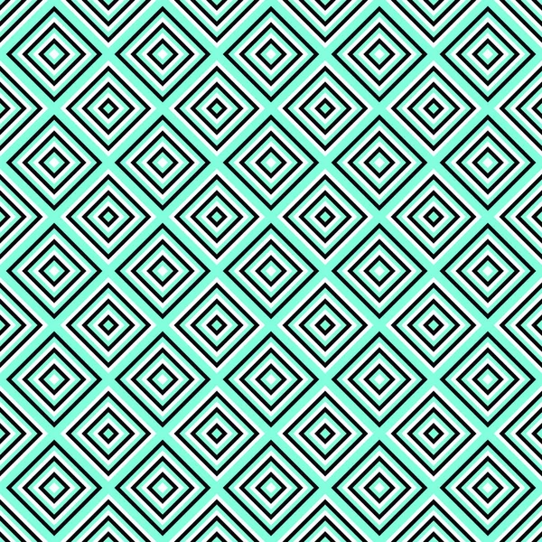 抽象的な正方形のシームレスなパターン背景 - ベクトル図 — ストックベクタ