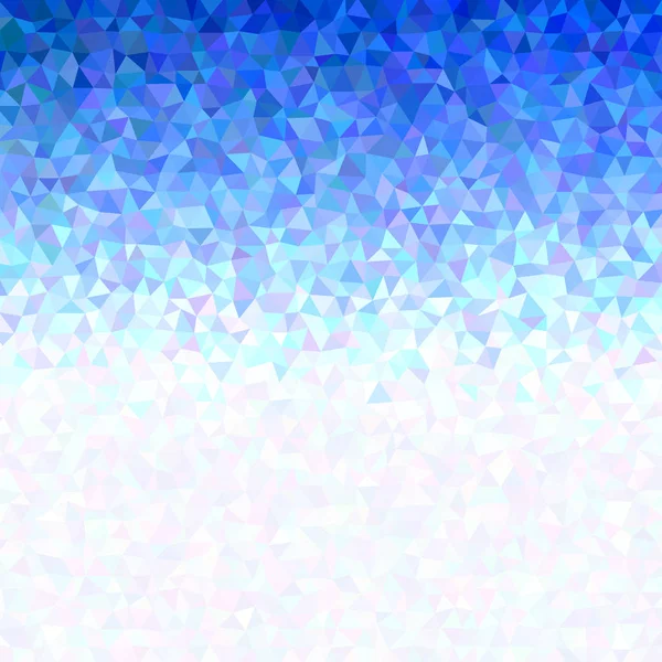 Fondo azul abstracto geométrico caótico triángulo polígono — Vector de stock