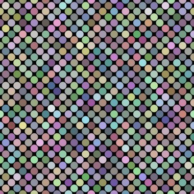 Renkli kesintisiz nokta desen arka plan - vektör grafiği