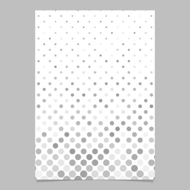 Gri daire desen broşürü arka plan - vektör ileti örneği tasarımı