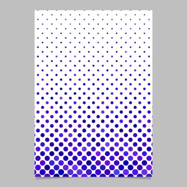 Soyut daire desen broşür şablonu - vektör sayfa arka planı