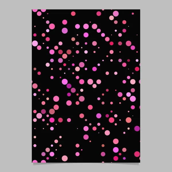 Брошюра с розовыми точками - дизайн векторной канцелярской бумаги — стоковый вектор