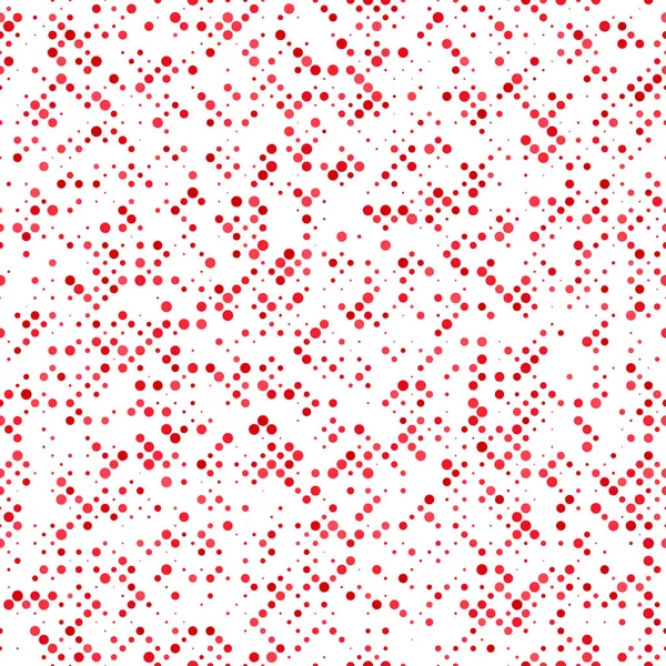 Red seamless dot pattern background - vector design — Stock Vector