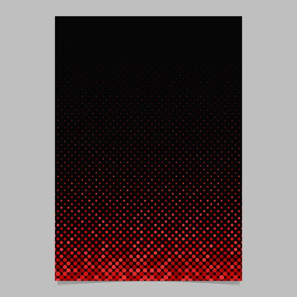 Fondo de folleto de patrón de punto rojo - plantilla de papelería vectorial — Archivo Imágenes Vectoriales