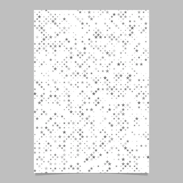 Star pattern brochure template - vector cover background — Stock Vector