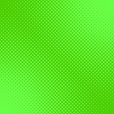 Yeşil yarı ton nokta desen arka plan - vektör grafiği daireler