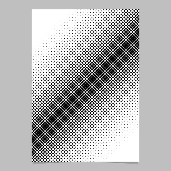 Abstrakta halvton diagonalt rutmönster flyer design — Stock vektor