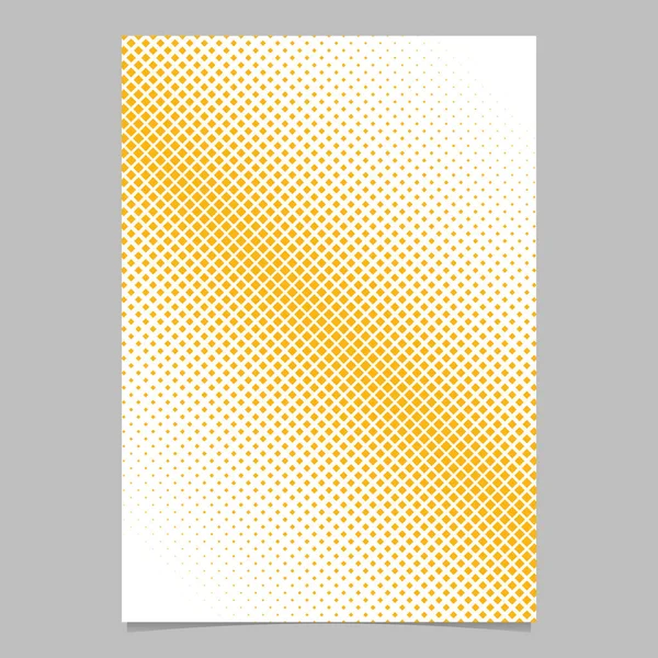 Mezza tonalità modello quadrato sfondo brochure modello con quadrati diagonali — Vettoriale Stock