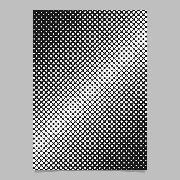 Geometrisk abstrakta halvton diagonal cirkel mönster bakgrund sidmall — Stock vektor