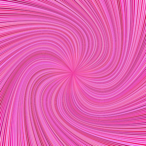 Rose psychédélique abstrait rayé tourbillon conception de fond avec des rayons tourbillonnants — Image vectorielle