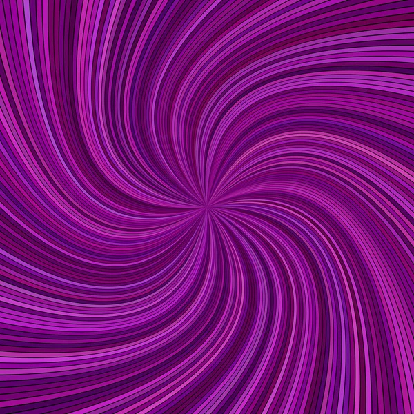 Púrpura abstracto hipnótico espiral rayo raya fondo — Vector de stock