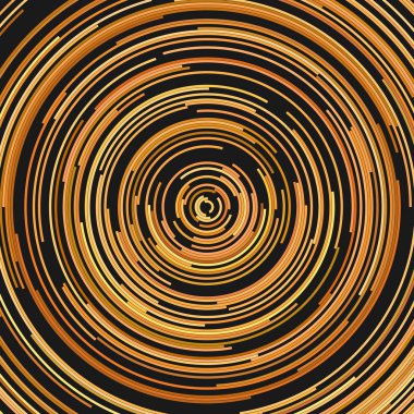 Soyut vektör yarım halkalar psychedelic kökenli