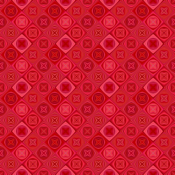 Rotes geometrisches diagonales Formmuster - Vektormosaik Hintergrund — Stockvektor