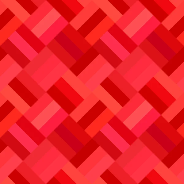 Rode naadloze diagonale rechthoek patroon - betegeld mozaïek achtergrond vectorafbeelding — Stockvector