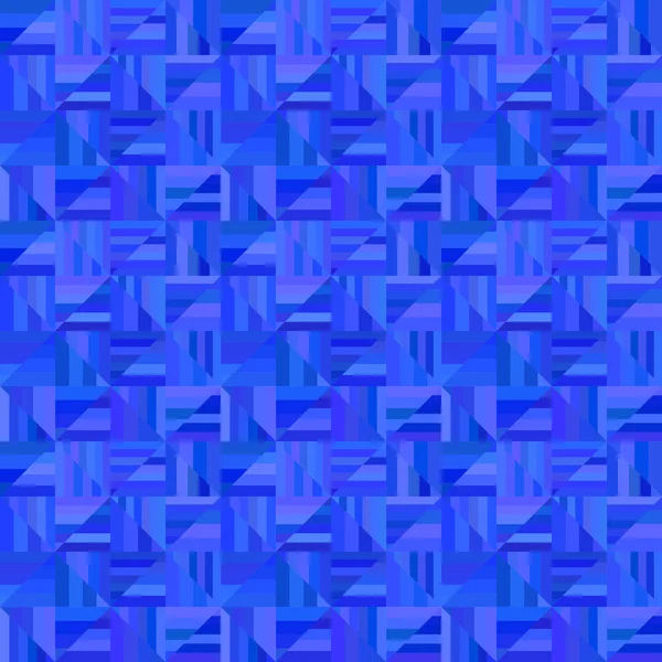 Patrón de triángulo rayado sin costuras azul - vector azulejo mosaico fondo gráfico — Vector de stock