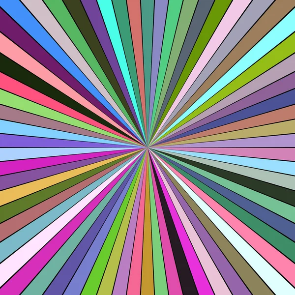 Barevné abstraktní hypnotické výbuch koncept pozadí - vektorové ilustrace — Stockový vektor