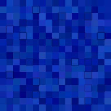 Mavi kare mozaik desen arka plan - vektör çizim