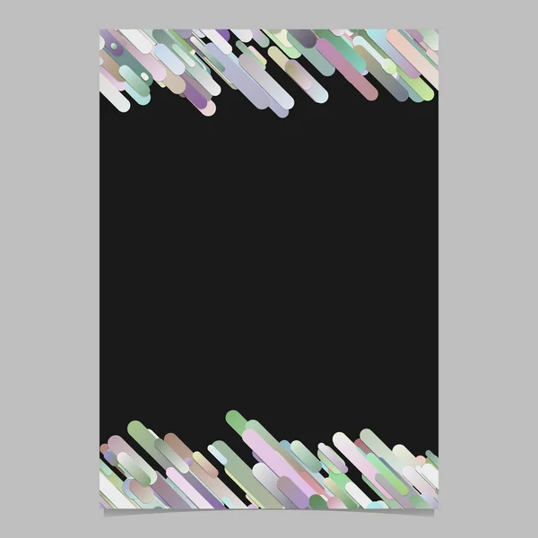 Trendige abstrakte diagonale Farbverlauf Streifenmuster Flyer Hintergrund - Vektor-Seitenvorlage — Stockvektor