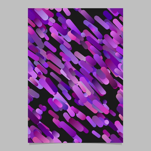 Fondo de la tarjeta de patrón de rayas de gradiente diagonal púrpura - plantilla de papelería vectorial — Vector de stock