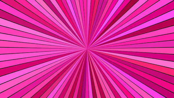 Rosa psicodélico abstracto rayo rayado explosión fondo diseño — Vector de stock
