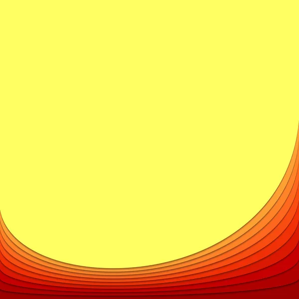 Gabarit de fond abstrait à partir de rayures courbes - conception vectorielle avec effet d'ombre 3d — Image vectorielle