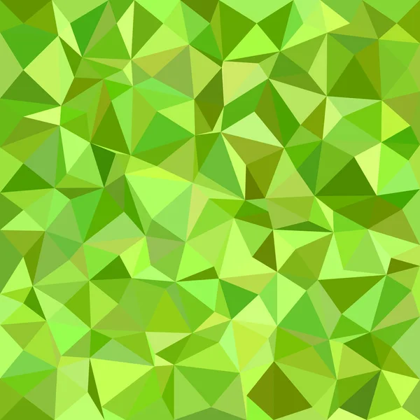 Fondo de mosaico de triángulo abstracto - diseño vectorial poligonal de triángulos en tonos verdes — Vector de stock