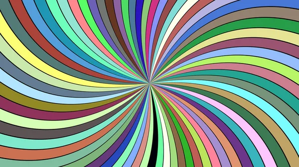 Fondo de remolino psicodélico abstracto multicolor - gráfico vectorial — Vector de stock