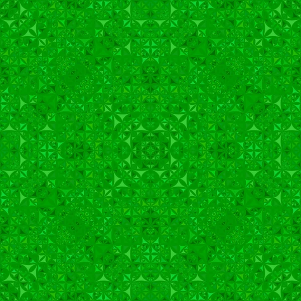 Zelená bezešvé abstraktní zakřivené trojúhelník kaleidoskop Tapeta vzor - etnické vektorové pozadí návrhu — Stockový vektor