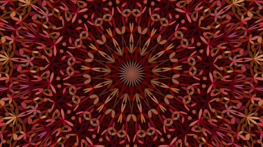 Renkli soyut çiçek Bahçe mandala arka plan - kutsal geometri vektör grafiği