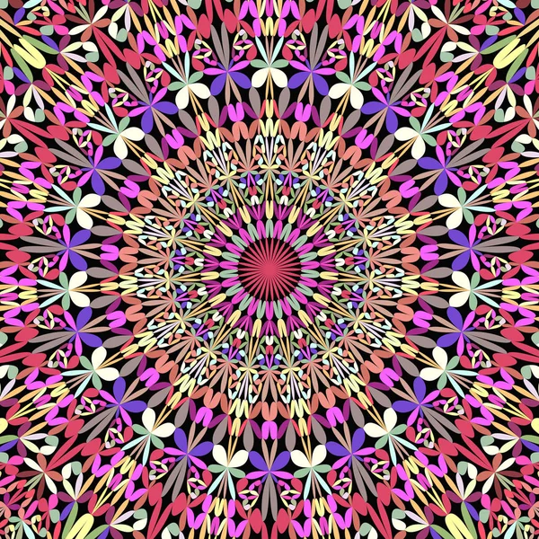 Bunt abstrakt Dschungel Garten Mandala Muster Hintergrund - Vektor Grafik-Design — Stockvektor