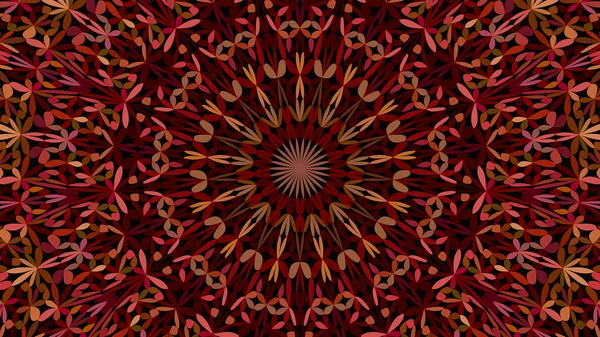 Bunte abstrakte florale Garten Mandala Hintergrund - heilige Geometrie Vektorgrafik — Stockvektor