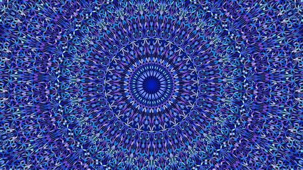 Blauw abstract botanische tuin mandala patroon sieraad behang — Stockvector