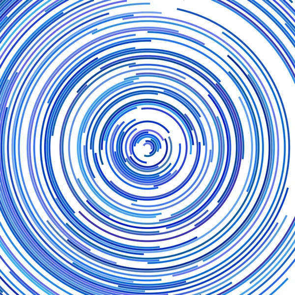 Fond abstrait psychédélique de demi-cercles concentriques — Image vectorielle