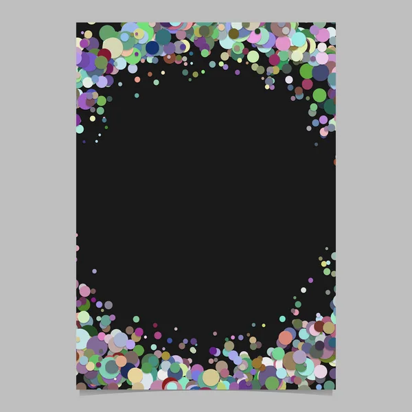 Abstraktní prázdné rozházené konfety tečka plakát pozadí - návrh šablony ohraničení stránky — Stockový vektor