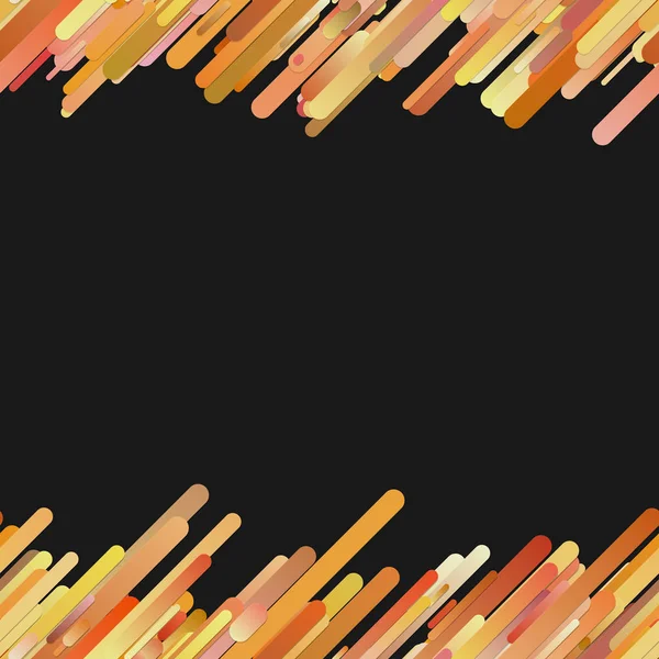 Arancione astratto ripetizione tendenza diagonale gradiente arrotondato striscia sfondo modello — Vettoriale Stock