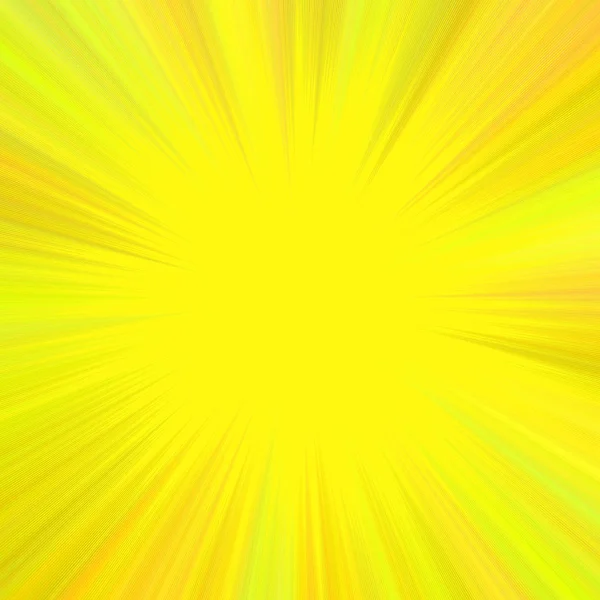 Gele abstracte ray burst achtergrond met lege ruimte in het midden — Stockvector