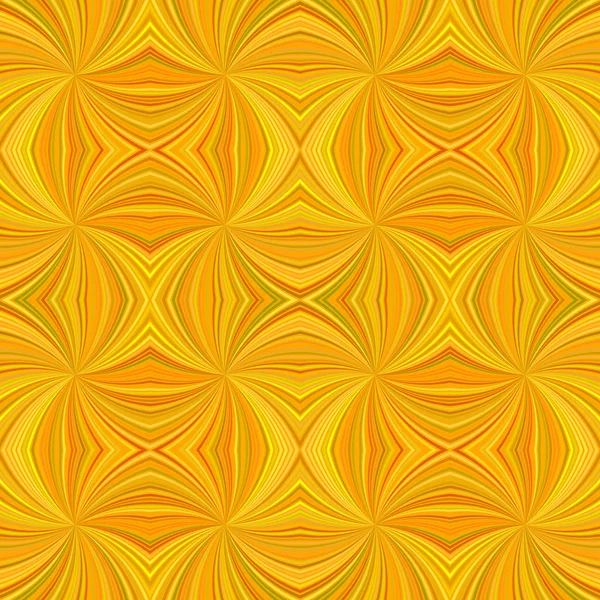 Orange seamless abstract psychedelic curved ray burst stripe pattern background — Stock Vector