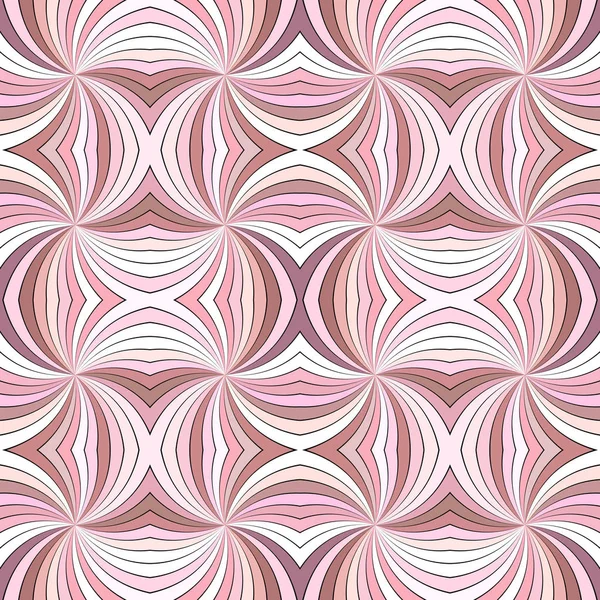 旋回光線からピンク サイケデリックな抽象的なシームレス ストライプ スパイラル渦模様背景 — ストックベクタ