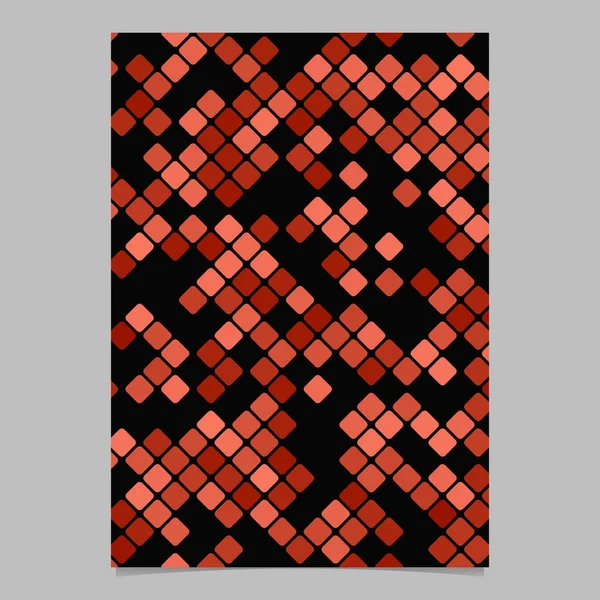 Vermelho geométrico diagonal quadrado mosaico padrão página modelo fundo —  Vetores de Stock