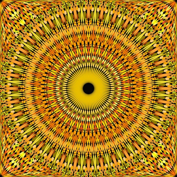 Fără Sudură Abstract Floare Mozaic Mandala Model Tapet Ilustrație Vectorială — Vector de stoc